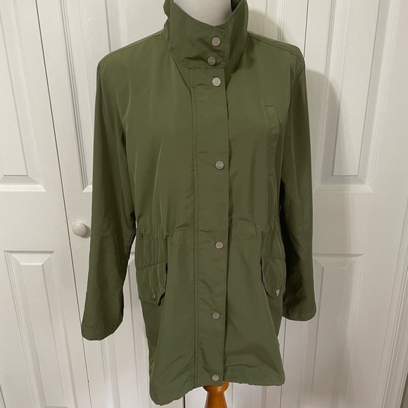Sanctuary Women’s Green Anorak Utility Jacket Adjustable‎ sleeve size Medium - Picture 2 of 16